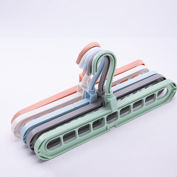 3 pc Magic Rotating Hanger 9 Holes Smart Cloth Organizer